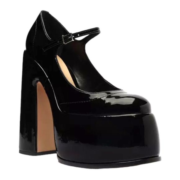 SCHUTZ Zayne Mary Jane Platform Pump in Black Patent Size 9.5 NWOT - Picture 16 of 16